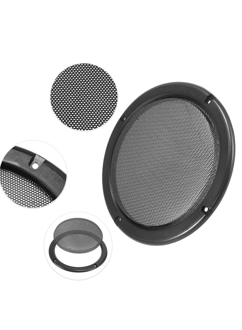 Y&D 6.5 Inch Universal Car Speaker Cover Grille, 4 Pieces Replacement Dust-Proof Grille Auto Assembly Parts (Black)  - Image 3