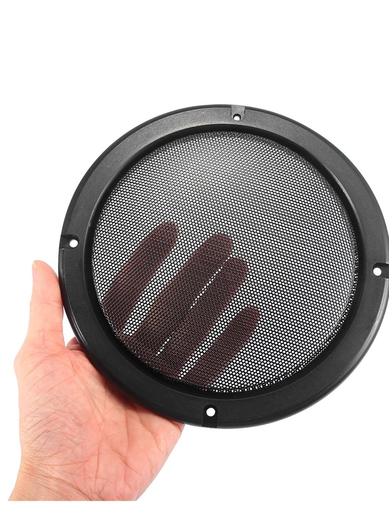 Y&D 6.5 Inch Universal Car Speaker Cover Grille, 4 Pieces Replacement Dust-Proof Grille Auto Assembly Parts (Black)  - Image 2
