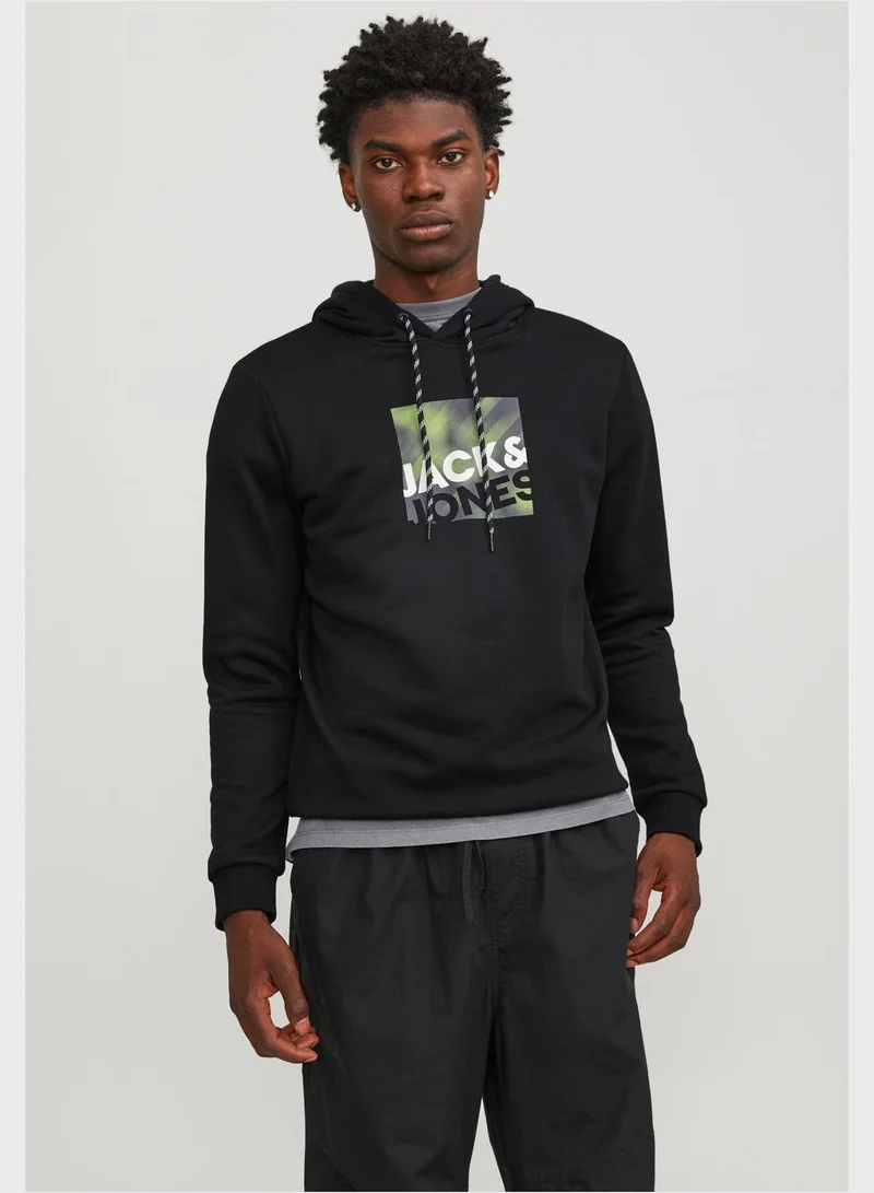 JACK & JONES Graphic Print Hoodie