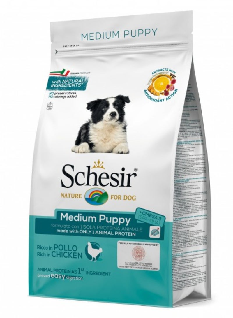Schesir Medium Puppy with Chicken 3kg Dry Food