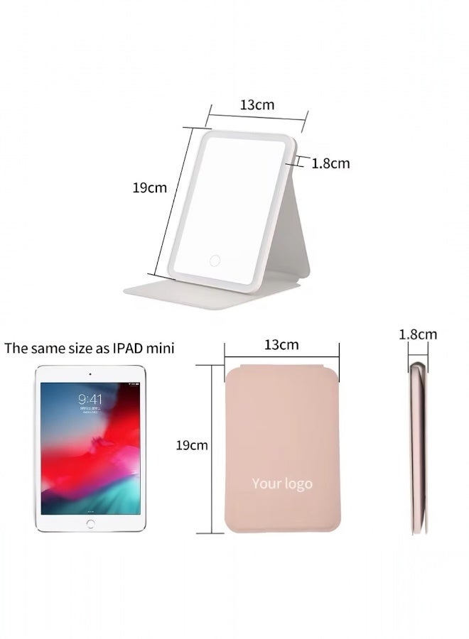 Glowudz Glowudz Travel Makeup Vanity Mirror Portable Touch Screen USB Rechargeable Cosmetic Mirror with Lights  - Image 5