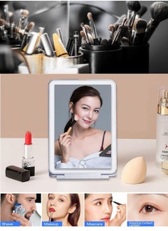 Glowudz Glowudz Travel Makeup Vanity Mirror Portable Touch Screen USB Rechargeable Cosmetic Mirror with Lights  - Image 3