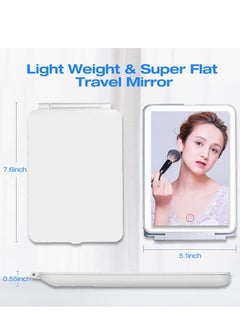 Glowudz Glowudz Travel Makeup Vanity Mirror Portable Touch Screen USB Rechargeable Cosmetic Mirror with Lights  - Image 4