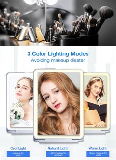 Glowudz Glowudz Travel Makeup Vanity Mirror Portable Touch Screen USB Rechargeable Cosmetic Mirror with Lights  - Image 2