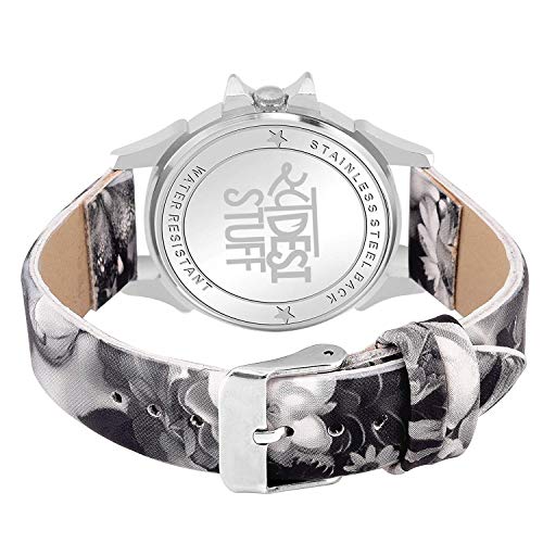 SWADESI STUFF Leather Analog Black Dial Women Watch - Sds 201, Multi-Color Band - Image 3