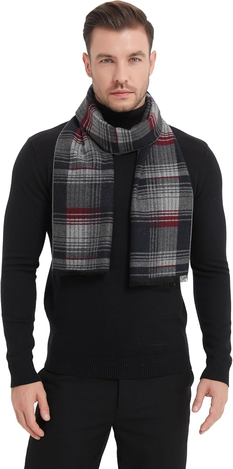 EP Mode Men's Winter Scarf, Cashmere Feel, Super Soft & Warm - Image 2