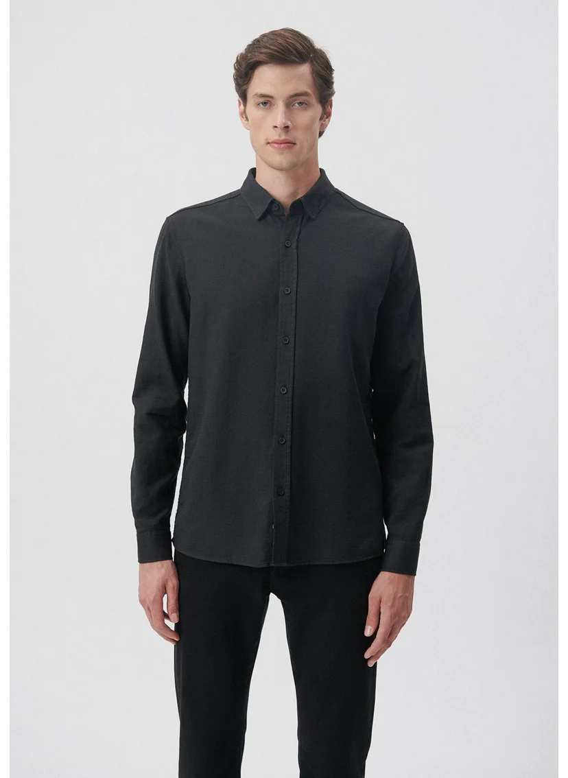 مافي Blue Men's Black Shirt 020579-900