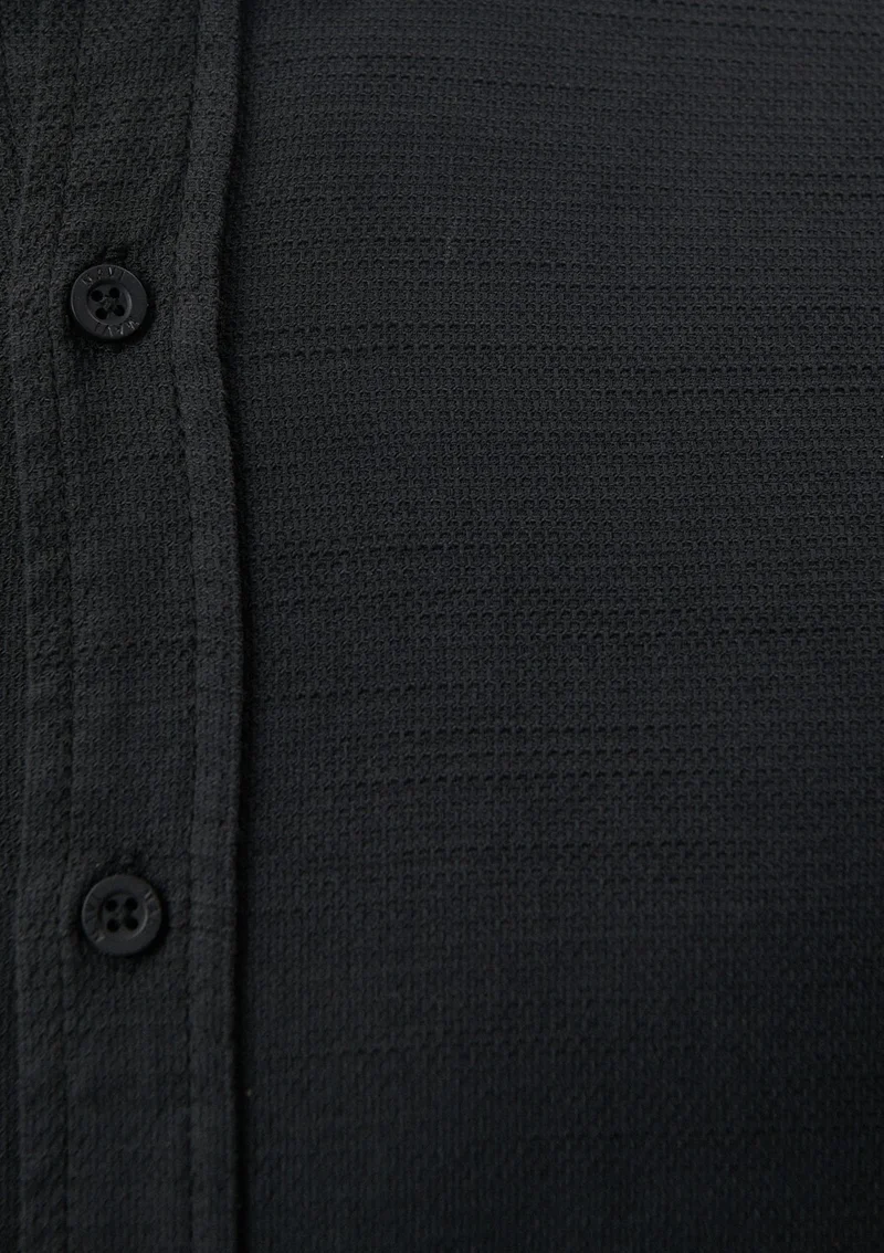 مافي Blue Men's Black Shirt 020579-900