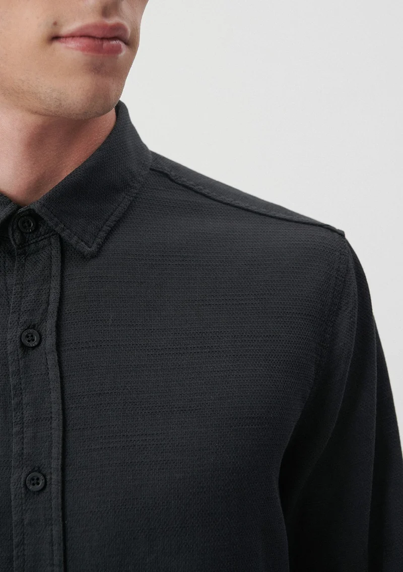 مافي Blue Men's Black Shirt 020579-900
