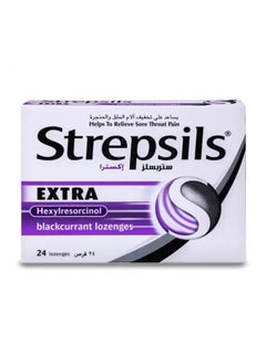 Strepsils Extra Blackcurrant Lozenges 