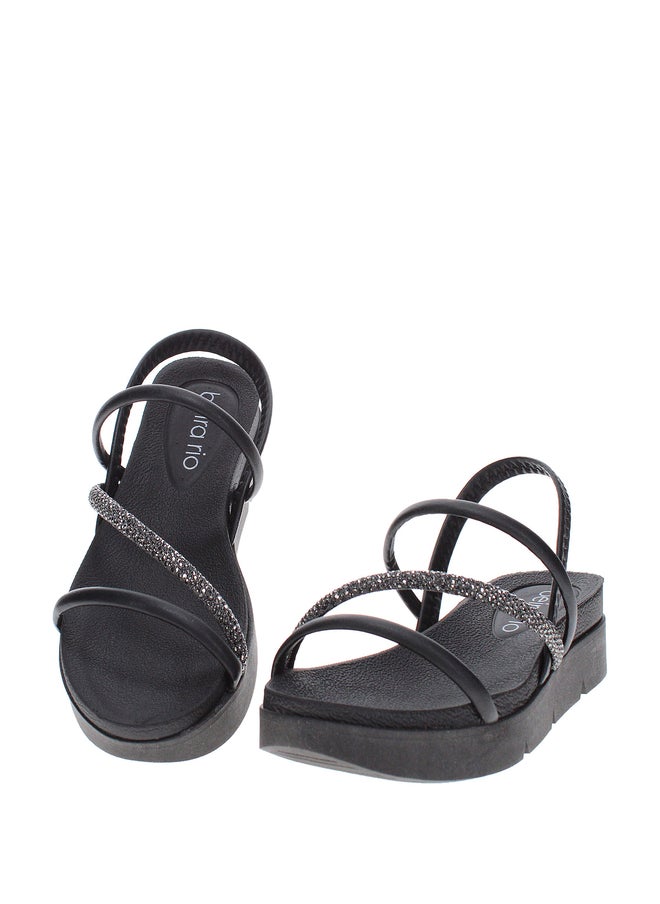 Beira Rio Slip-On Thong Sandals with Metal Accent Detail  - Image 3
