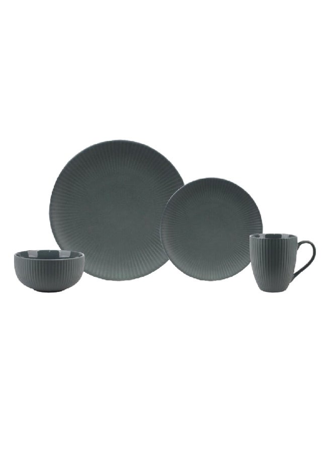 Bien Servi 16-Piece Elegant Design Dinner Set Dusty Blue 26.8 x 26.5 x 29 cm KRJYD1274.KRJYB426.KRJ