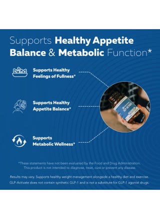 Triquetra Health GLP-Activate Metabolic & Appetite Support – Daily Wellness Supplement with Natural Balance Support – Expert Formulated for Metabolic Wellness & Digestive Comfort – 90 Capsules | Best Price Kuwait