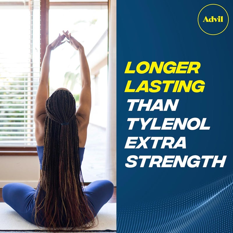 Advil أدفيل ليكوي جيلز مسكن للألم وخافض للحرارة دواء للألم للبالغين مع إيبوبروفين 200 ملغ لصداع وآلام الظهر وآلام الحيض وتخفيف آلام المفاصل 180 كبسولة سائلة - Image 3
