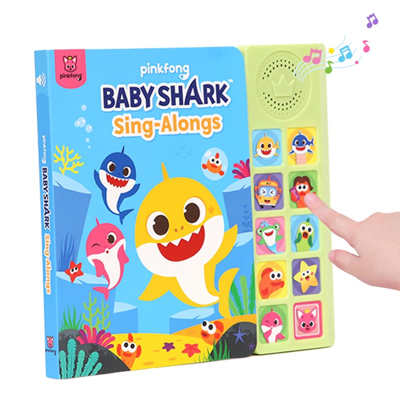 Pinkfong Baby Shark Sing-Alongs 10 Button Sound Book | Baby Shark Toys | Learning & Education Toys | Interactive Baby Books for Toddlers 1-3 | Gifts for Boys & Girls - Image 1