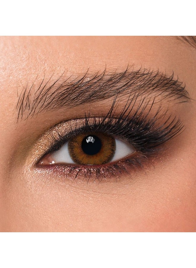 Dye Stormy 3 Months Disposable Contact Lenses, Colored Contact Lenses, Cosmetic contact lenses, Brown Contact Lenses, Pack Of 2 - Image 1