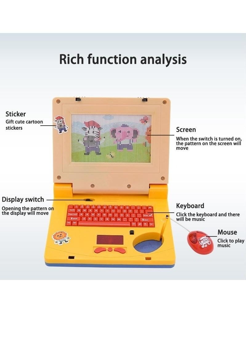 Joshberg Learning Laptop With Music And Light Early Education Toys  - Image 3