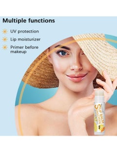ibcccndc SPF 30 Banana Sunscreen Lip Balm Vegan and Cruelty Free Broad Spectrum UVA/UVB Lip Care with Aloe and Vitamin E for Moisturized Lips  - Image 4