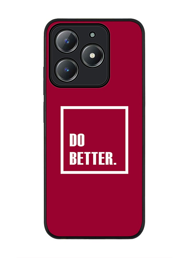 Stylizedd For Realme C63 / Realme C61 4G Case,Slim fit Camera Protection, Shockproof Thin Phone cover  - Do Better. - Image 1