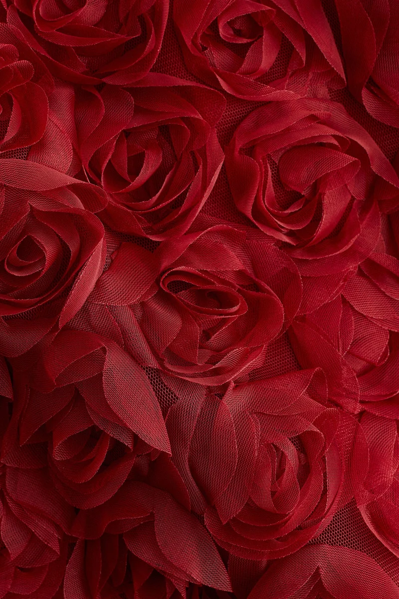 H&M Appliquéd bandeau mini dress