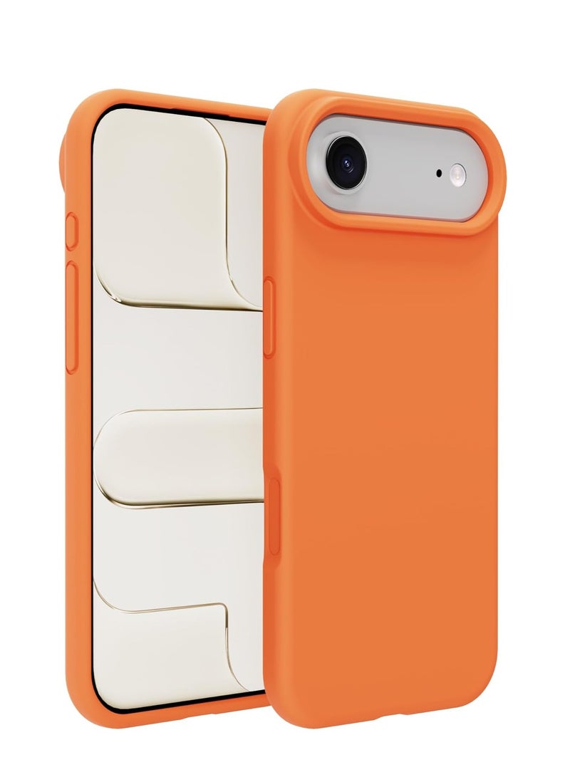 iPhone 17 Air Smooth Liquid Silicone Soft Cover Microfiber Lining Cover For iPhone 17 Air Shockproof Protective Phone Case For iPhone 17 Air 6.5-inch - Image 1