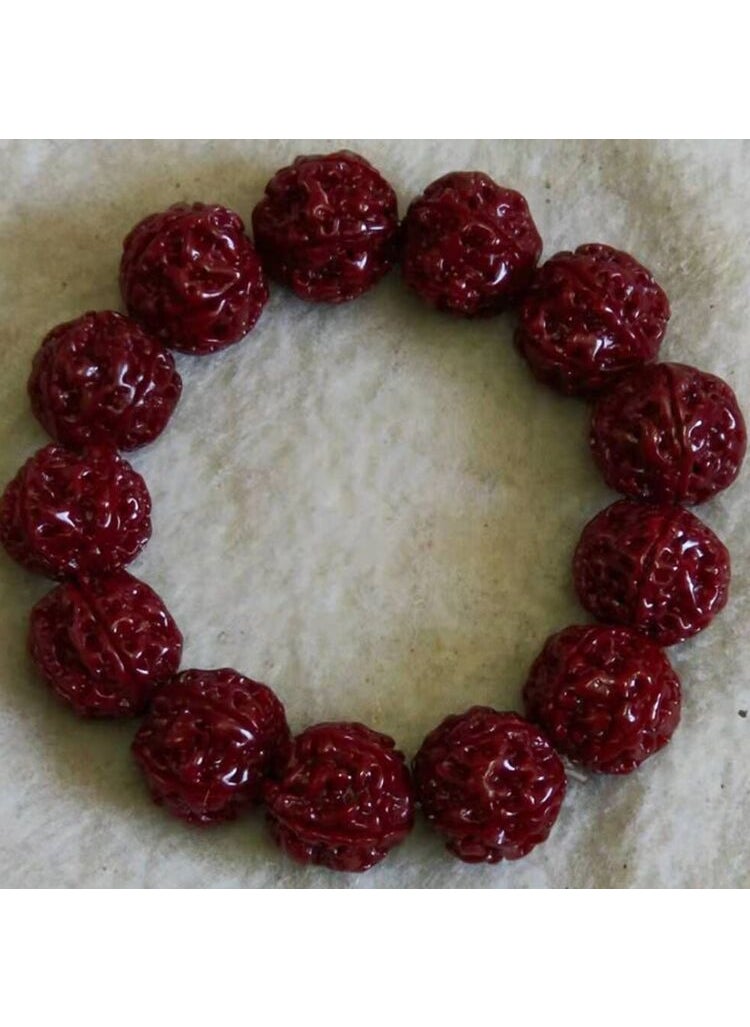 Nepal Agate Dzi Beads Bracelet Men Women Jewelry(Partial red) 1.8-1.9 Donkey Kong Bodhi hand String Machine brush depth cleaning (Partial red) 1.8-1.9 Donkey Kong Bodhi hand String Machine brush depth cleaning