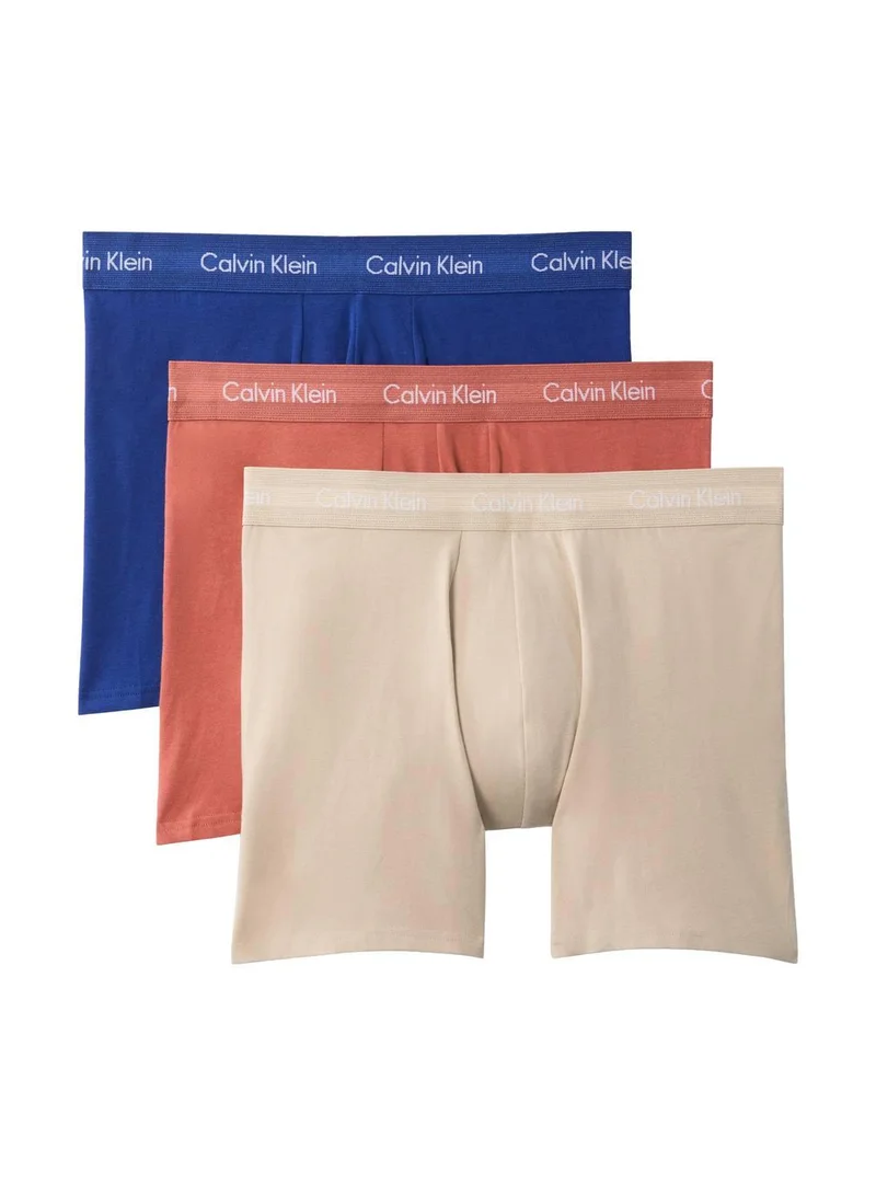 3 Pack Boxer Briefs - Cotton Stretch