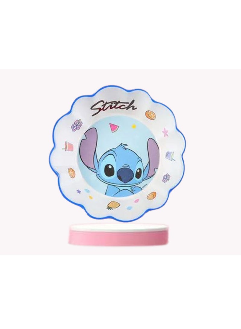 ديزني وعاء ميلامين لطيف ومتين للأطفال ذو حافة صدفية – خفيف الوزن وصديق للأطفال - Image 1