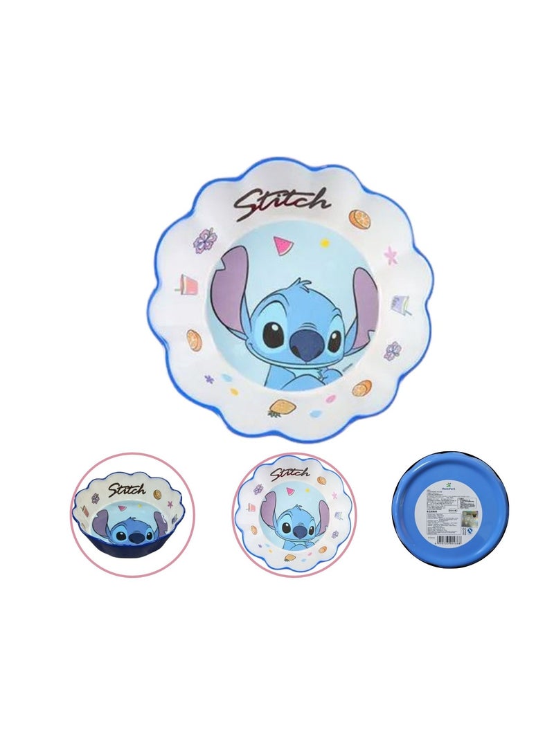 ديزني وعاء ميلامين لطيف ومتين للأطفال ذو حافة صدفية – خفيف الوزن وصديق للأطفال - Image 2