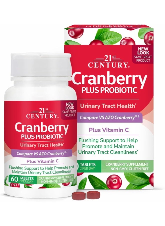 21st Century Cranberry Plus Probiotics 60 Tablets - Image 1