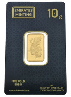 Emirates Minting 10 Grams Flower Lady Gold Bar 999.9 Purity