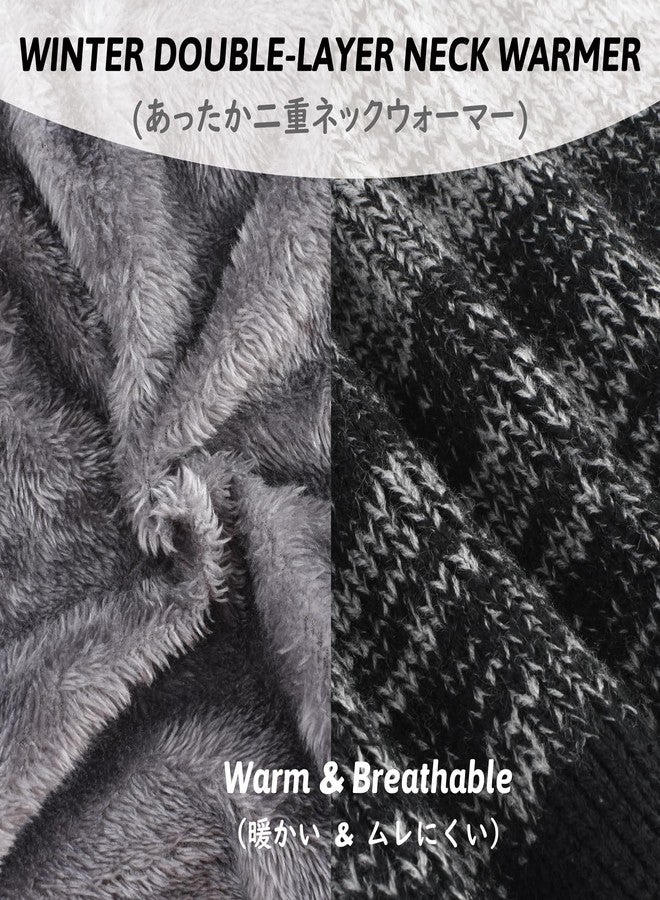 تراي وندر غطاء رقبة شتوي من TRIWONDER، وشاح تدفئة رقبة من الصوف، غطاء وجه حراري مقاوم للرياح للجري والتزلج وركوب الدراجات في الطقس البارد (02 رمادي) - Image 3