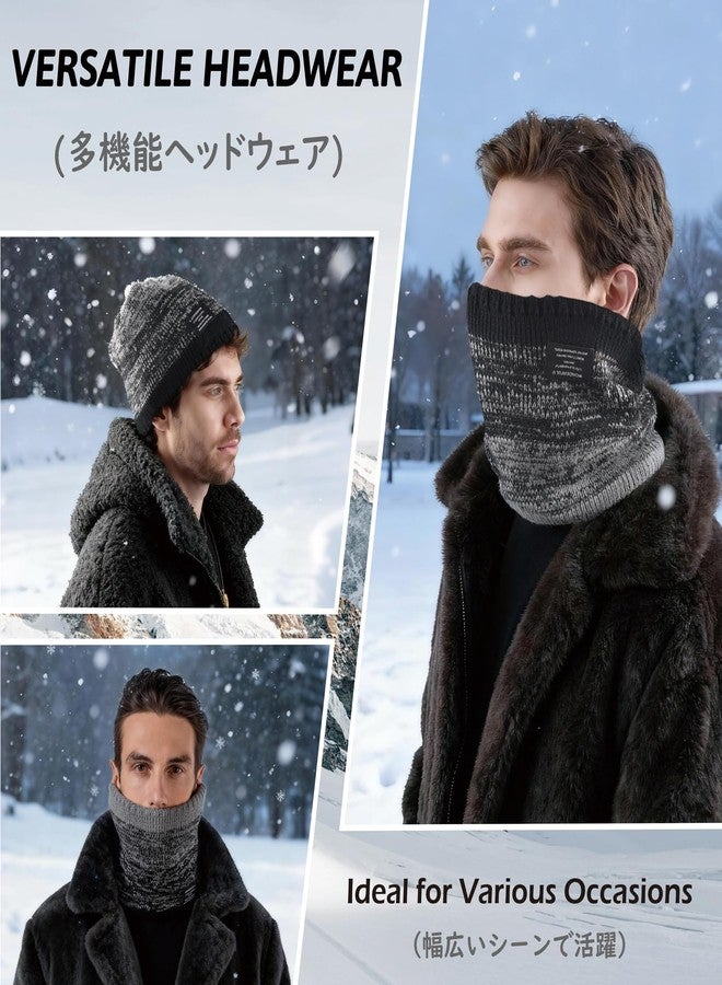 تراي وندر غطاء رقبة شتوي من TRIWONDER، وشاح تدفئة رقبة من الصوف، غطاء وجه حراري مقاوم للرياح للجري والتزلج وركوب الدراجات في الطقس البارد (02 رمادي) - Image 4