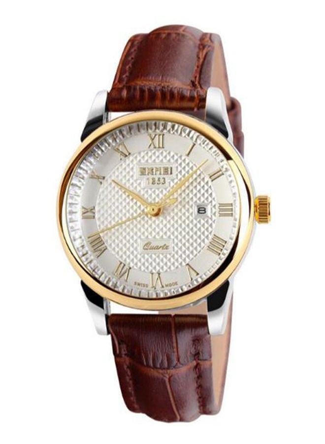 NIBEMINENT unisex Leather Analog Watch 9058