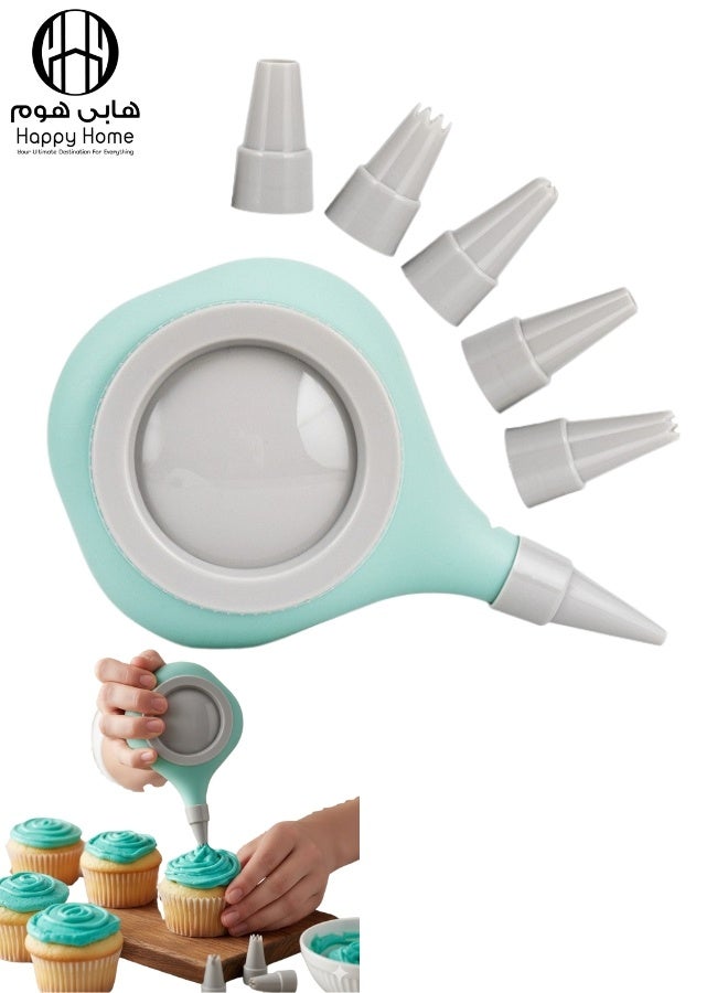 Happy Home 6-Piece Silicone Cake Decorating Set, Cake Decorating Tools For Fondant, Cookies And Cupcakes, Bpa-Free Kitchen Supplies, Dessert Decorating Kit For Professional And Home Bakers - Image 1
