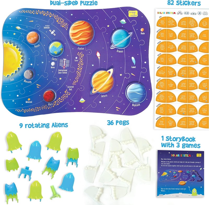Imagimake Mapology Solar System | Educational Toys for Kids 5-7 | Space Toys | Puzzles for Ages 4-8 | 6 Year Old Boy & Girl Gifts - Image 3