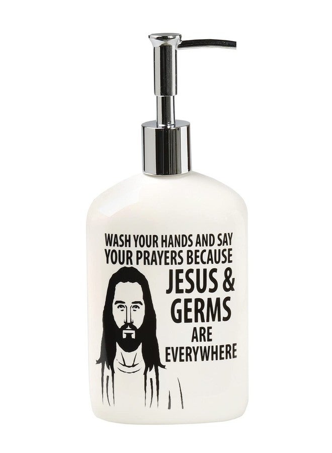 Enesco Our Name is Mud Jesus and Germs Soap Dispenser 4038359 New - Image 1