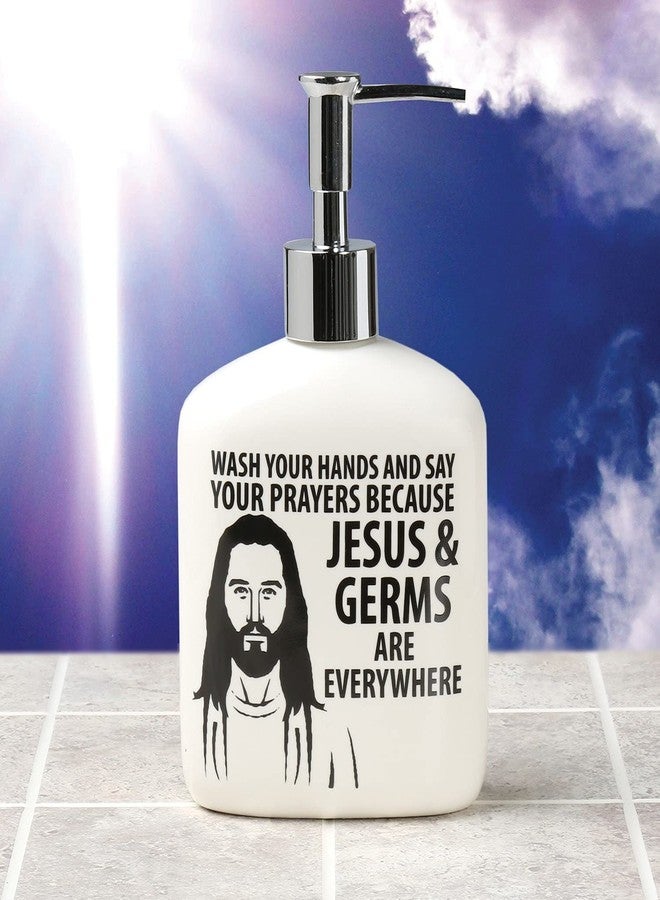 Enesco Our Name is Mud Jesus and Germs Soap Dispenser 4038359 New - Image 2