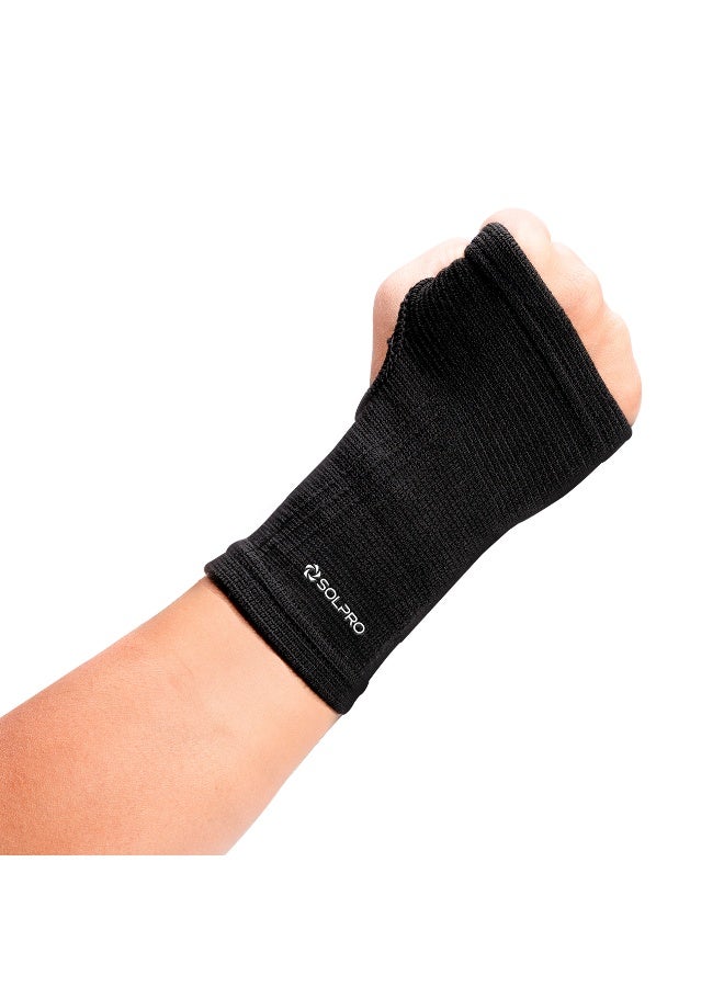 SOLPRO Wraptor Palm Guard for Men & Women | Joint Stabiliser for All Sports, Gym & Rehab Workouts | Joint Pain Relief for Active Lifestyle Injury Recovery & Arthritis (Black) - Image 1