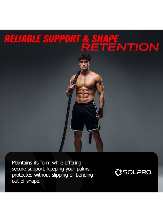 SOLPRO Wraptor Palm Guard for Men & Women | Joint Stabiliser for All Sports, Gym & Rehab Workouts | Joint Pain Relief for Active Lifestyle Injury Recovery & Arthritis (Black) - Image 3