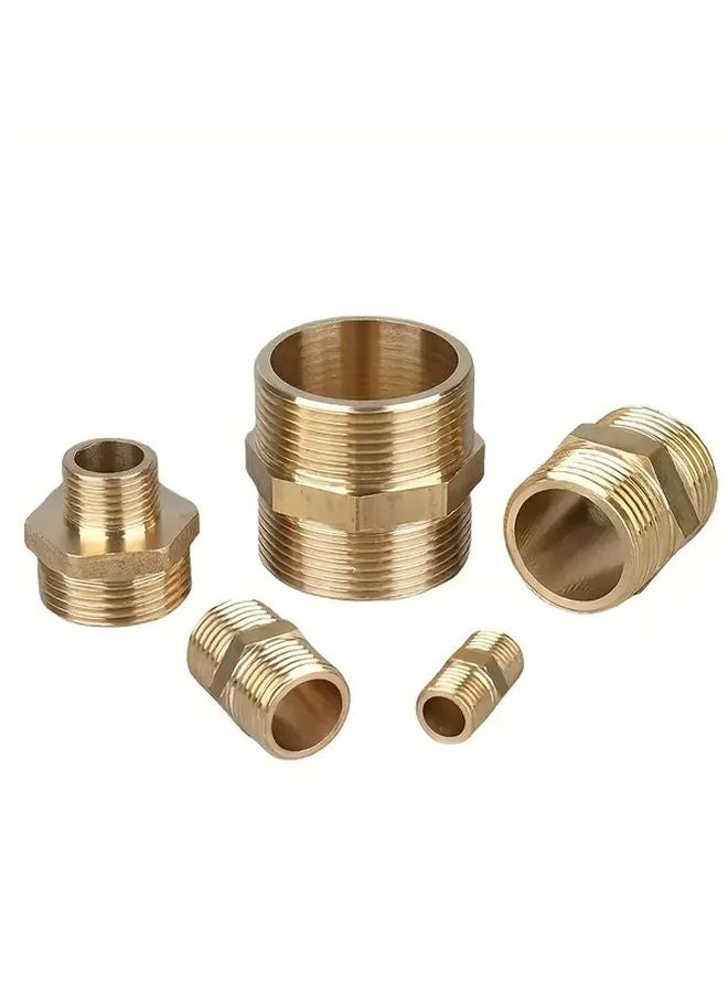 SWSDXT 14pcs Brass Hexagonal Pipe Fittings Variable Diameters US EU Thread Standard - Image 5