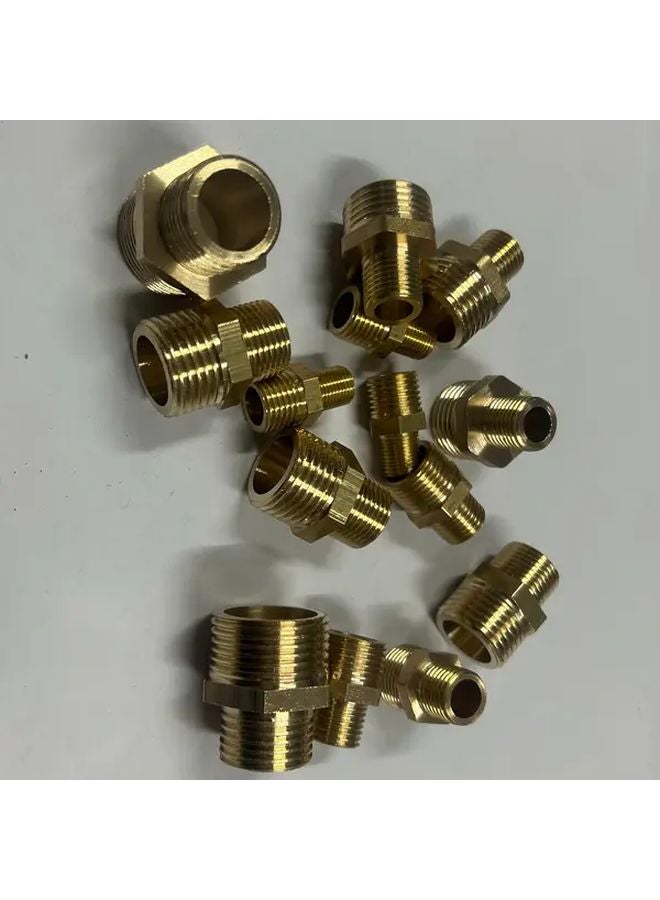 SWSDXT 14pcs Brass Hexagonal Pipe Fittings Variable Diameters US EU Thread Standard - Image 4