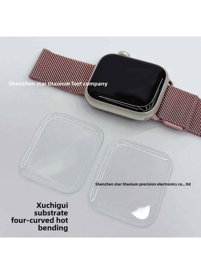 لساعة Apple Watch Film UV ملصق زجاجي منحني ساخن AppleWatchS9S10 طبقة حماية Iwatch9 - اللون: UV Hot Bending · HD】 - الحجم: 【42 مم】Apple Watch Series 10 - Image 5
