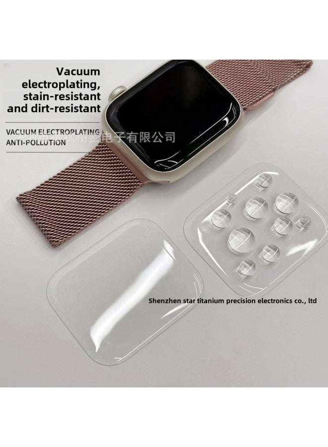 لساعة Apple Watch Film UV ملصق زجاجي منحني ساخن AppleWatchS9S10 طبقة حماية Iwatch9 - اللون: UV Hot Bending · HD】 - الحجم: 【42 مم】Apple Watch Series 10 - Image 4