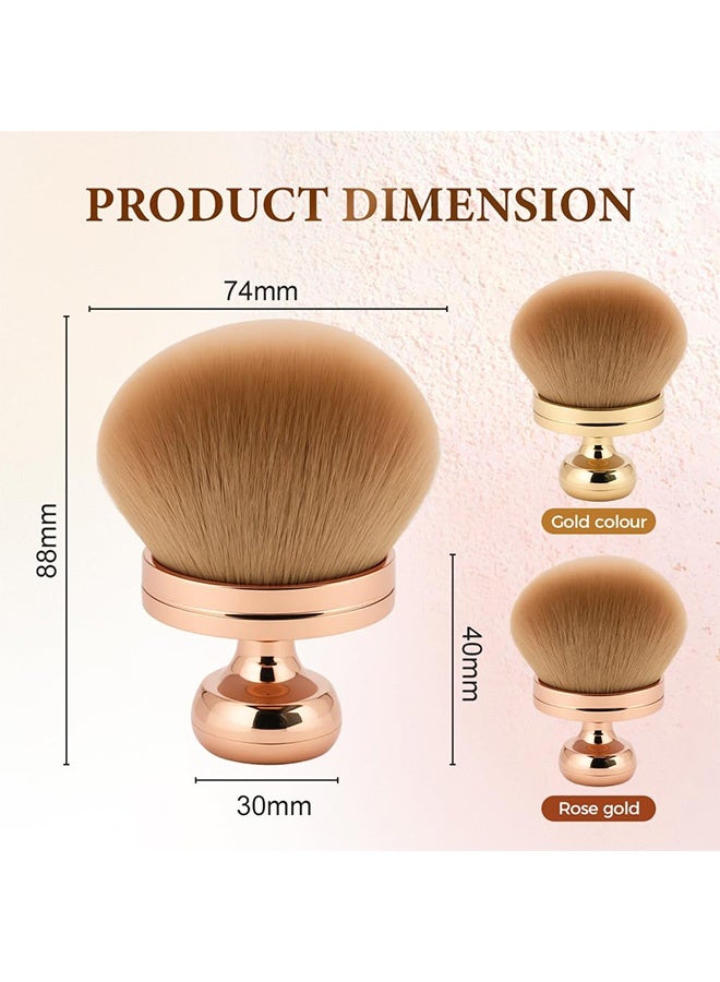 إم إكس إن فرشاة مكياج كبيرة، فرشاة عريضة الرأس عيار 74 مم للبرونزات، فرشاة مكياج الجسم للوجه - Image 2