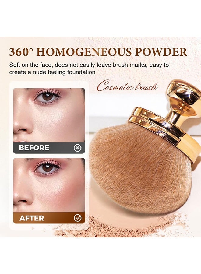 إم إكس إن فرشاة مكياج كبيرة، فرشاة عريضة الرأس عيار 74 مم للبرونزات، فرشاة مكياج الجسم للوجه - Image 4