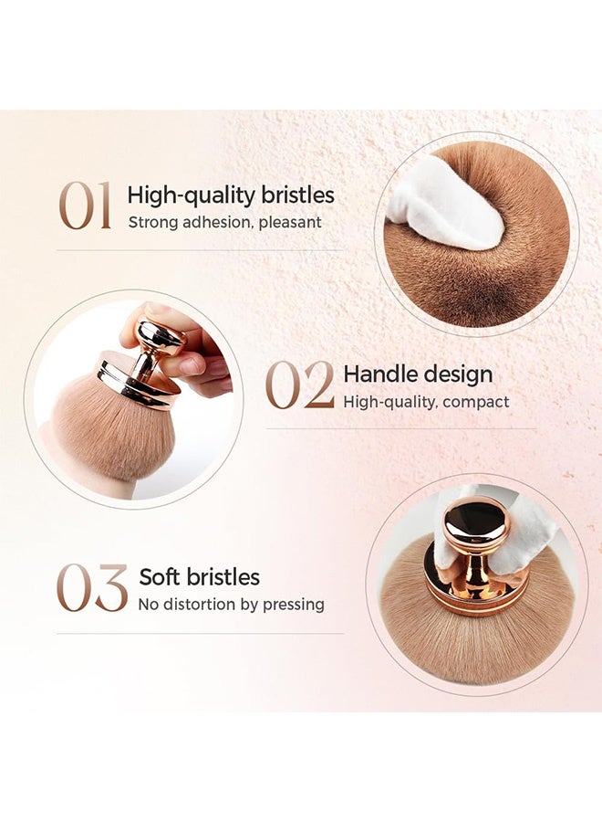 إم إكس إن فرشاة مكياج كبيرة، فرشاة عريضة الرأس عيار 74 مم للبرونزات، فرشاة مكياج الجسم للوجه - Image 3