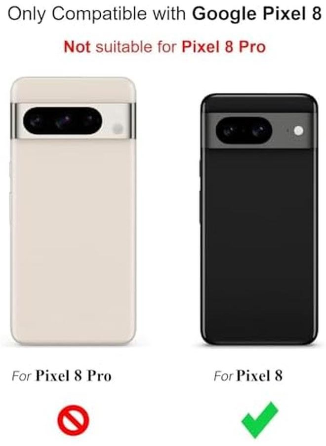 erorex - Wishseed Compatible With Google Pixel 8 Silicone Case Smooth Touch Phone Cover For Google Pixel 8 6.2 Inch Blue - Image 1