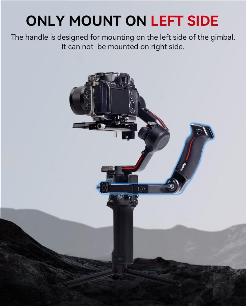 SMALLRIG Updated modern design Adjustable Sling Handgrip Gimbal Sling Handle for DJI RS 5, RS 4 Mini, RS 4, RS 4 Pro, RS 3 Mini, RS 3, RS 3 Pro, RS 2, RSC 2, 17.6lb Load, Ergonomic Grip for Low Angle Shots, w/QD Socket Hanging space save - Image 3
