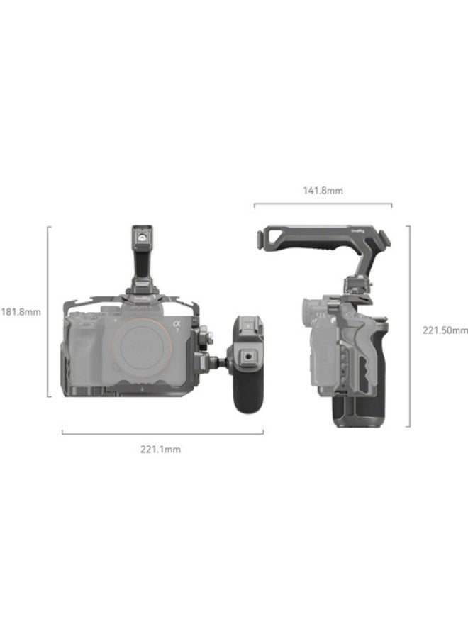 SMALLRIG HawkLock Quick Release Advanced Cage Kit for Sony a7R V, a7 IV, a7S III  - Image 2